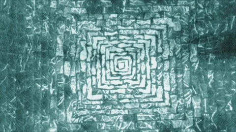 Green labyrinth background  動画素材 37799044