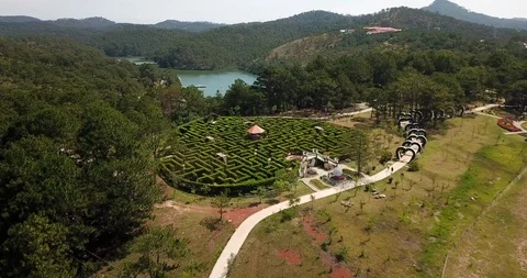 Green Labyrinth Stock Footage 88525683