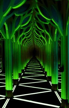 Green labyrinth Illustrazione stock