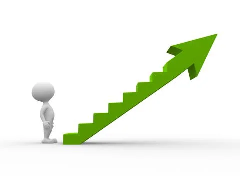 Green ladder Stock Illustration