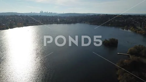 Green Lake and Space Needle Stock Photos