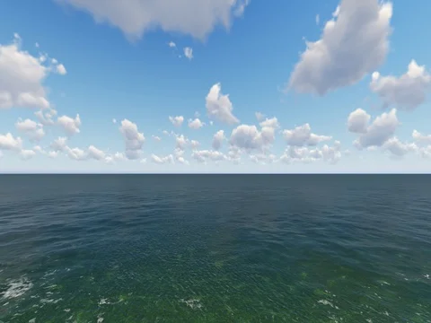 Green lake calm waves Stock Footage 81049947