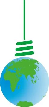 GREEN LAMP Stock Illustration