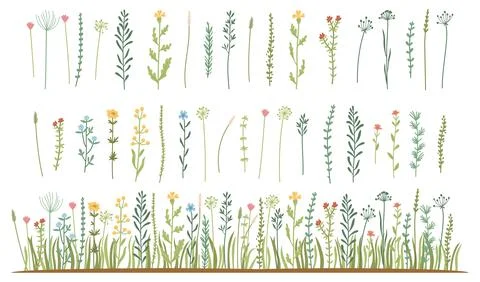 Green land concept constructor for template design Stock Illustration