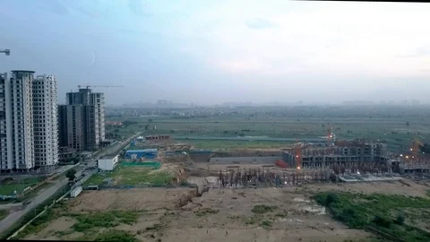 Green Land Drone Video Video stock 122123473