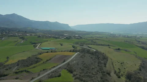 Green lands in Araba during spring in Basque Country landscape,  Video stock 152403930