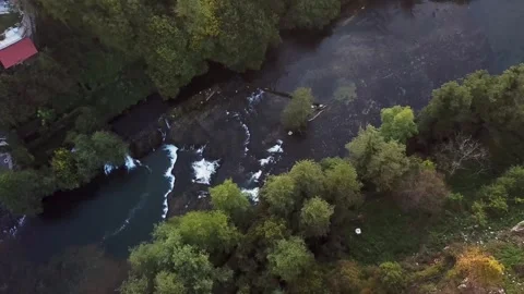 Green landscape, castles and lakes of Slovenia Stock Footage 254777366