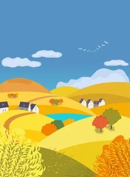 Green landscape concept Stock Illustration