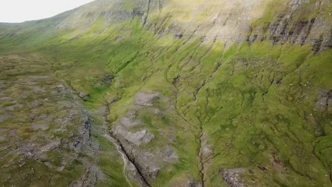 Green landscape of Faroe islands. Stock Footage 292484957