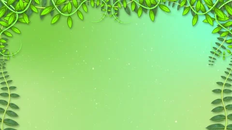Green landscape with floating small particles, beautiful gradient colours a.. Stock Footage 306078351