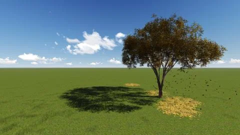 Green landscape Stock Illustration