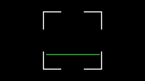 Green Laser Barcode Scanner Line Animated Motion Graphic Stock Footage 346165710