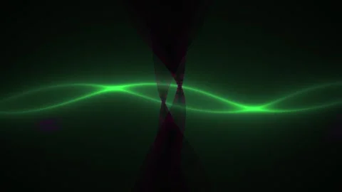 Green laser beam in dark background. Stock Footage 335961201