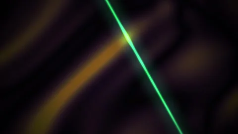 Green laser beam in dark background. Stock Footage 340032348