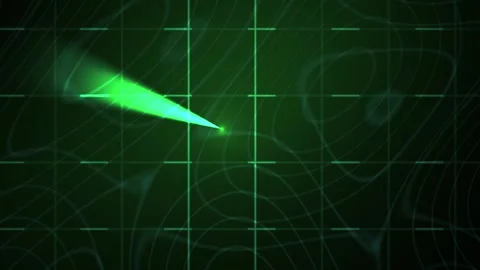 Green laser beam on a dark grid background with a white grid pattern. Stock Footage 336243770