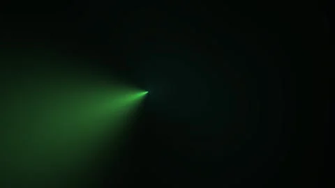 Green laser beam in dark space. Stock Footage 340032300