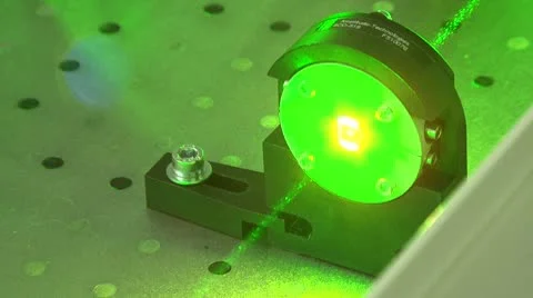 Green laser beam Stock Footage 10583675