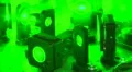 Green laser beam HD Footage
