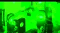 Green laser beam HD Footage