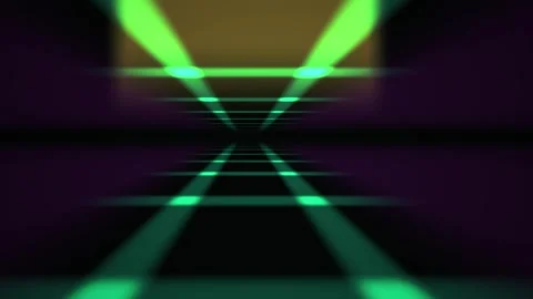 Green laser beams in dark space. Stock Footage 335527335