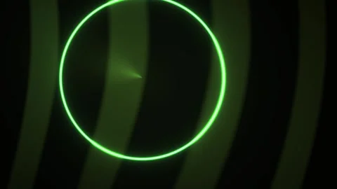 Green laser circle technology background. Stock Footage 335366433