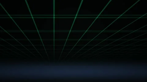 Green laser grid on black background. Stock Footage 335366449