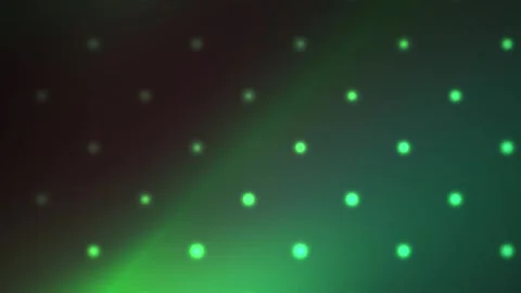 Green Laser Grid Light Pattern Scanning Across Dark Digital Background Stock Footage 343719669