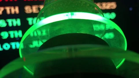 Green Laser Gun in Arcade Close Up Video stock 80093826