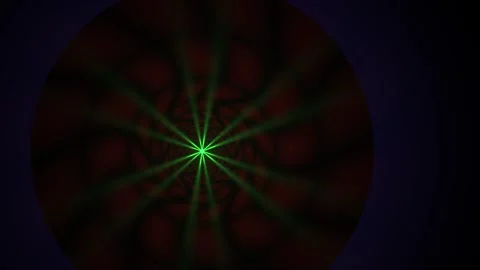 Green laser light beam shining bright. Stock Footage 340032508
