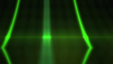 Green laser light beam technology. Stock Footage 340032502