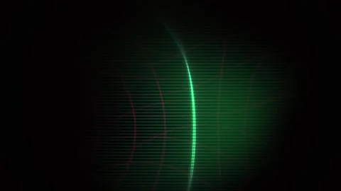 Green laser light on black background. Stock Footage 340032655