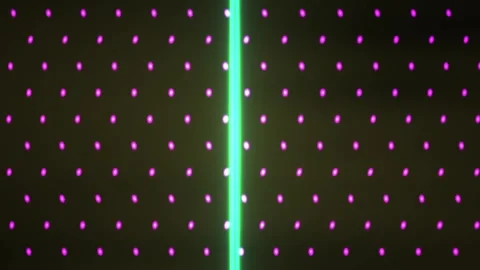 Green laser line purple dots pattern. Stock Footage 334341334