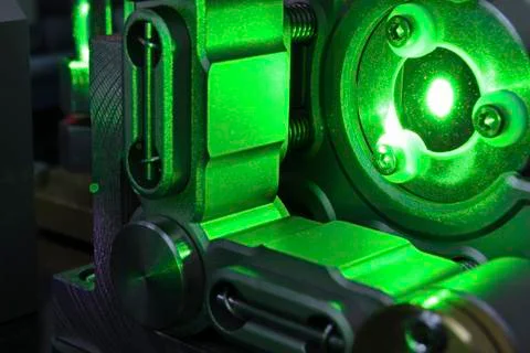 Green laser Stock Photos