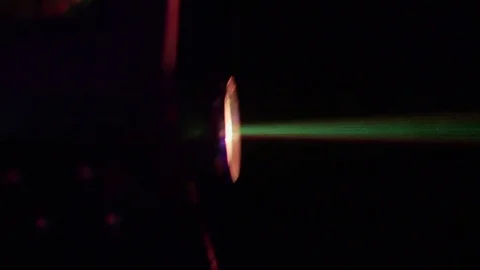 Green laser projector Stock Footage 81044032