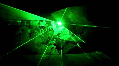 Green Laser Show Stock Footage 40540829