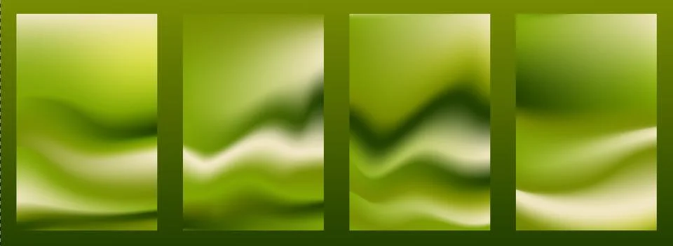 Green latte matcha blurred gradient background Stock Illustration