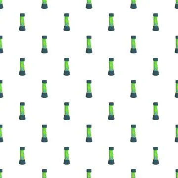 Green lava lamp pattern repeating seamless background Illustrazione stock