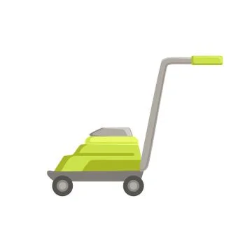 Green Lawn Mower Stock Illustration