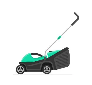 Green Lawn Mower Stock Illustration