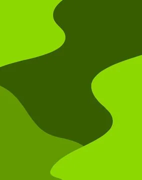 Green Layered Organic Shape Minimal Abstract Background Stock Illustration