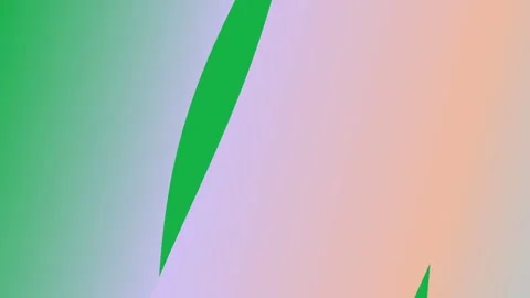 Green Leaf Against Colorful Gradient Background. Stock Footage 328505528
