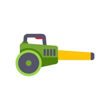 Green leaf blower garden tool for yard work Ilustração Stock