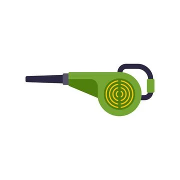 Green leaf blower machine for garden maintenance Stock Illustration