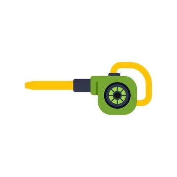 Green leaf blower tool for garden yard work Stock Illustration