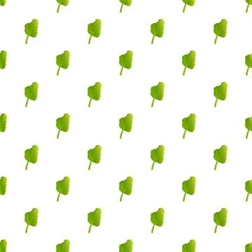 Green leaf botanical pattern creating natural background Stock Illustration