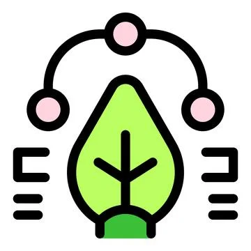 Green leaf connecting dots symbolizing environmental sustainability and tec.. Stock Illustration