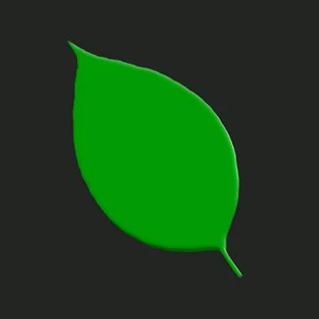 Green leaf design on black background 스톡 일러스트