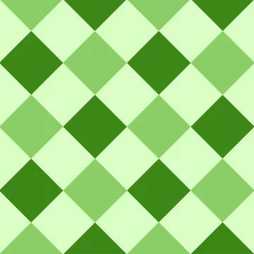 Green Leaf Diamond Chessboard Background Stock Illustration
