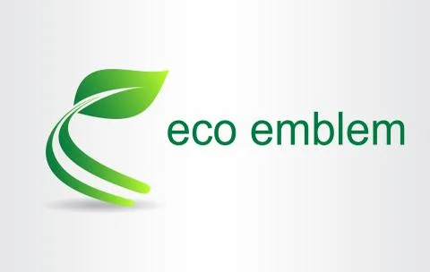 Green leaf. Eco icon. Stock Illustration