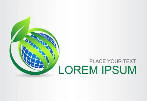 Green leaf. Eco icon. Stock Illustration